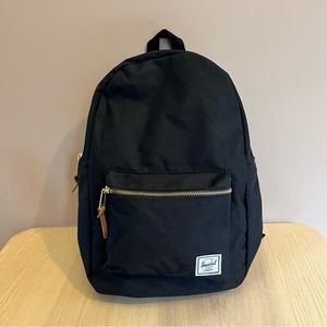 Herschel Settlement Mid Backpack - Black with Gold Zippers